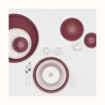 Hermes - H-Deco Rouge Dessert Plate